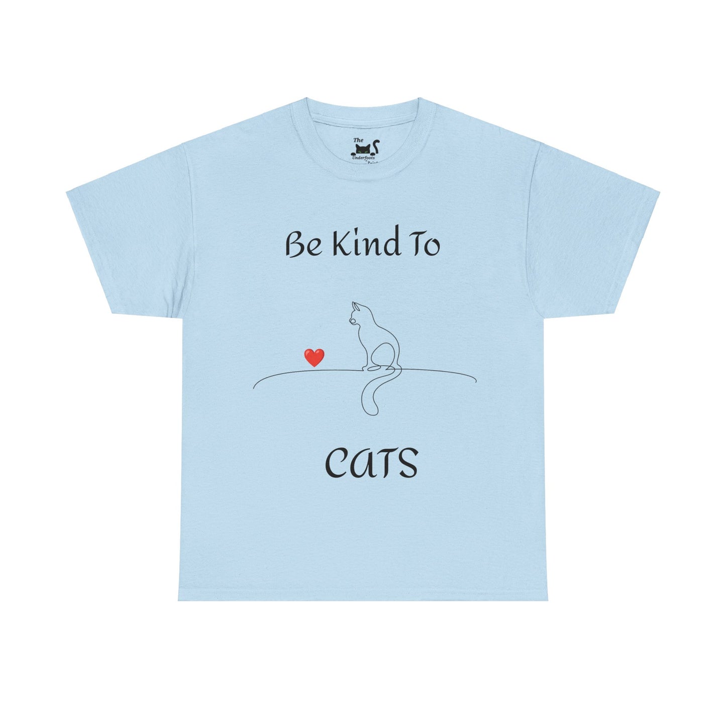Be Kind to Cats Unisex Heavy Cotton Gildan 5000 Tee