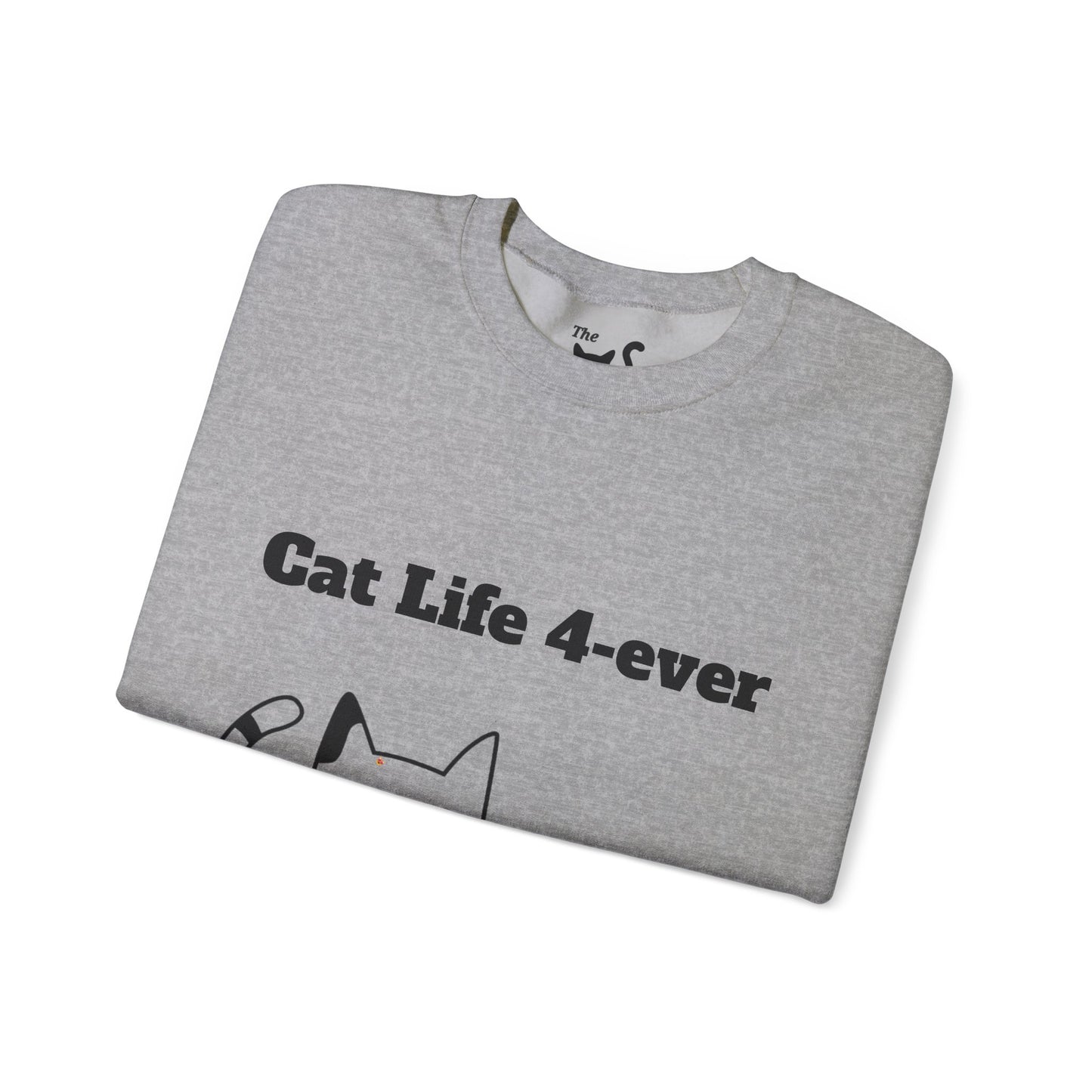This Unisex Heavy Blend™ Crewneck Sweatshirt is Cat Comfy