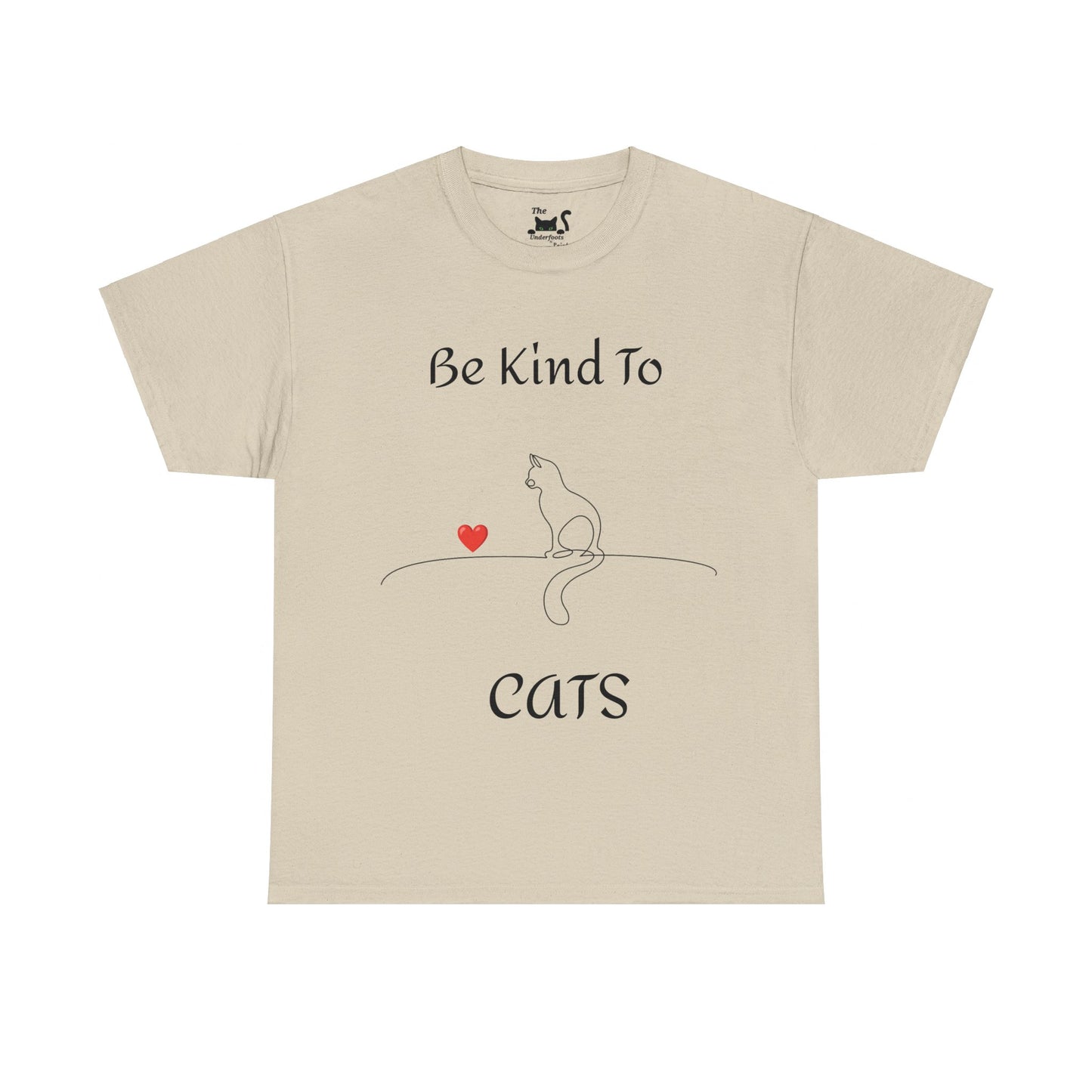 Be Kind to Cats Unisex Heavy Cotton Gildan 5000 Tee