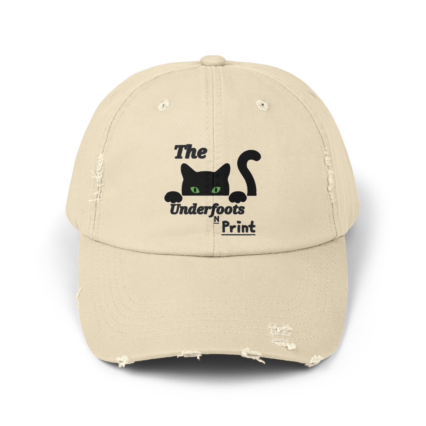 The Underfoots-N-Print Unisex Distressed Cap