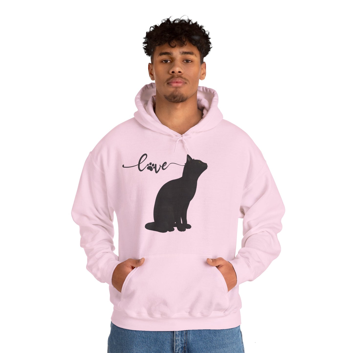 Love cat Unisex Heavy Blend™ Hooded Sweatshirt Cat Love