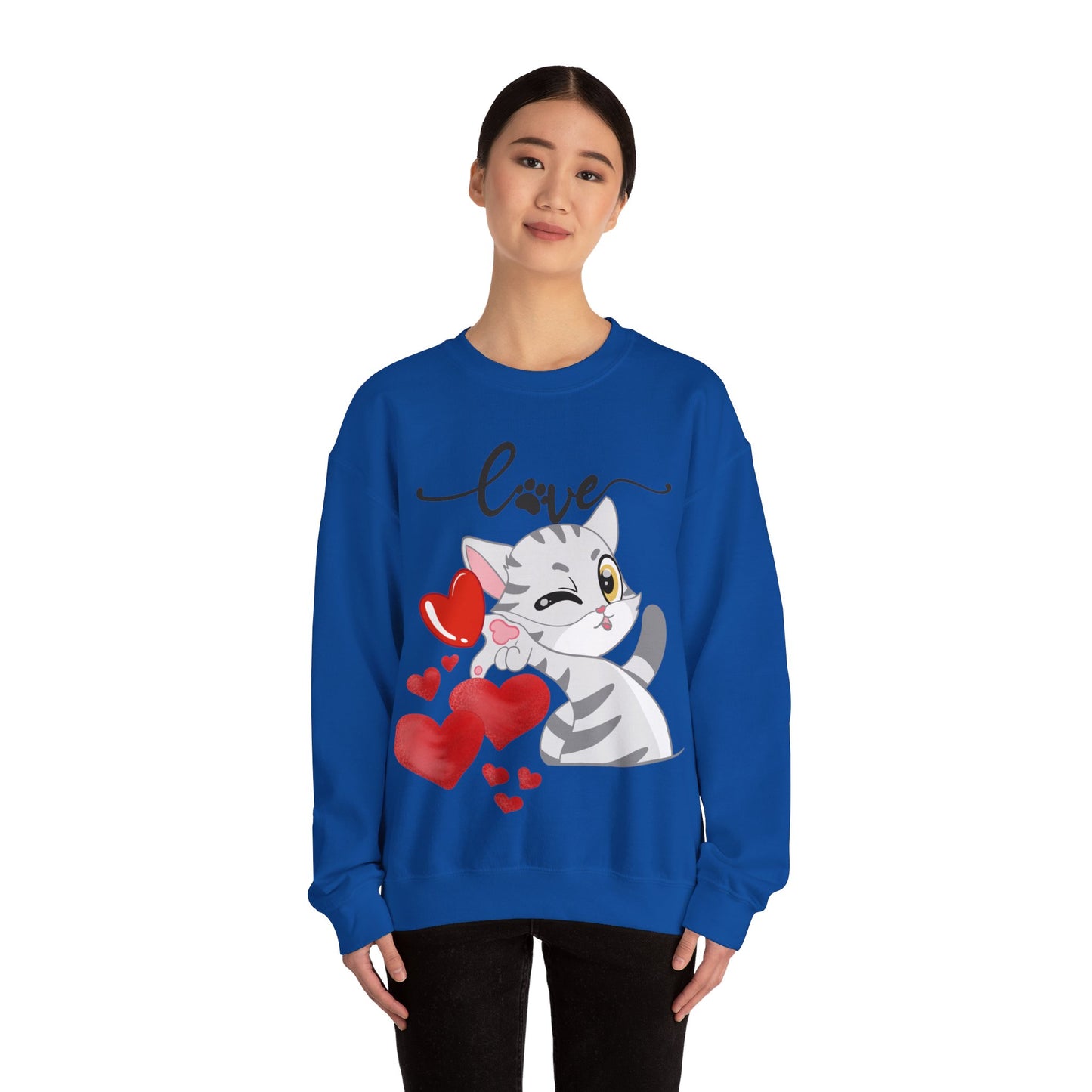 Cats are love ❤️ Unisex Heavy Blend™ Crewneck Sweatshirt