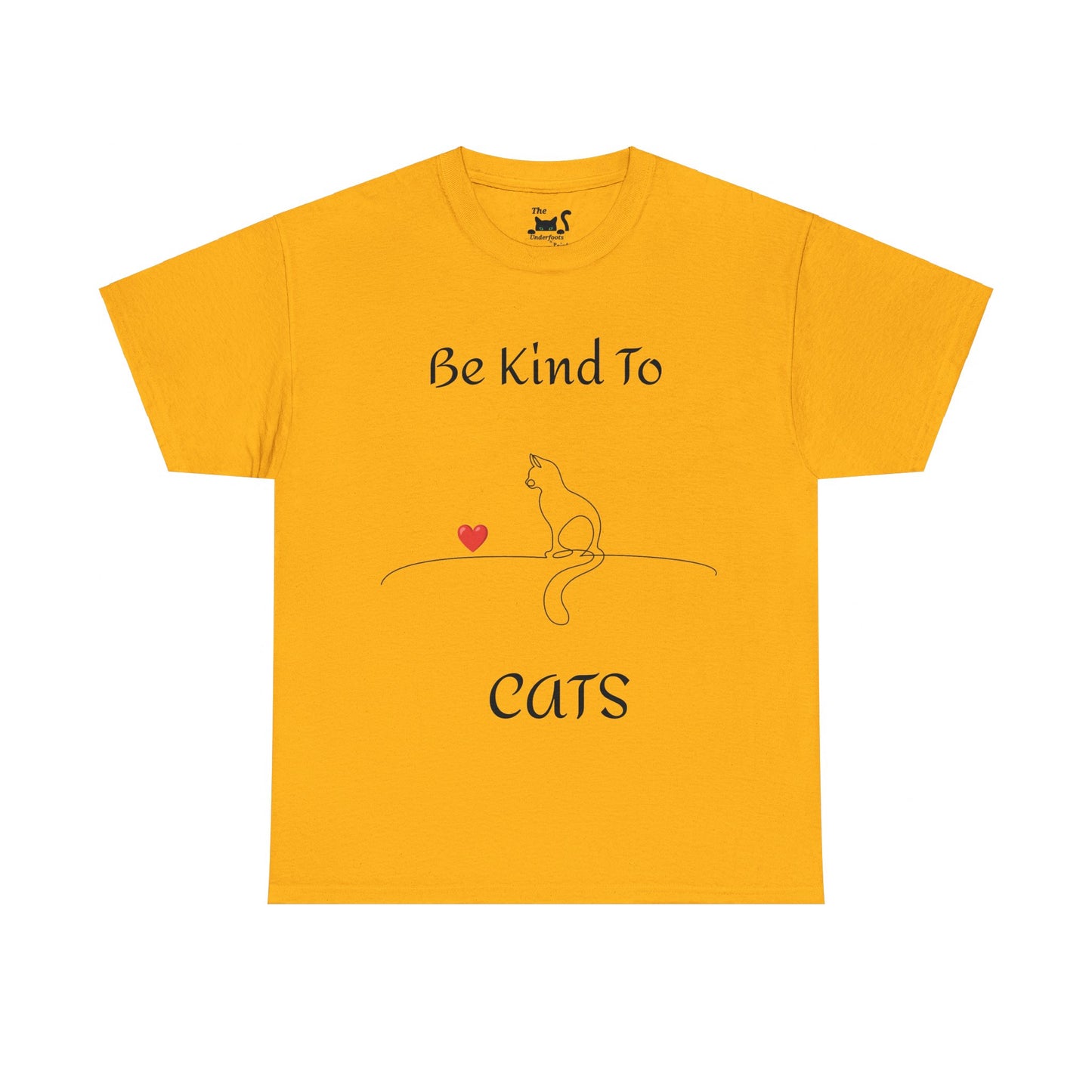 Be Kind to Cats Unisex Heavy Cotton Gildan 5000 Tee