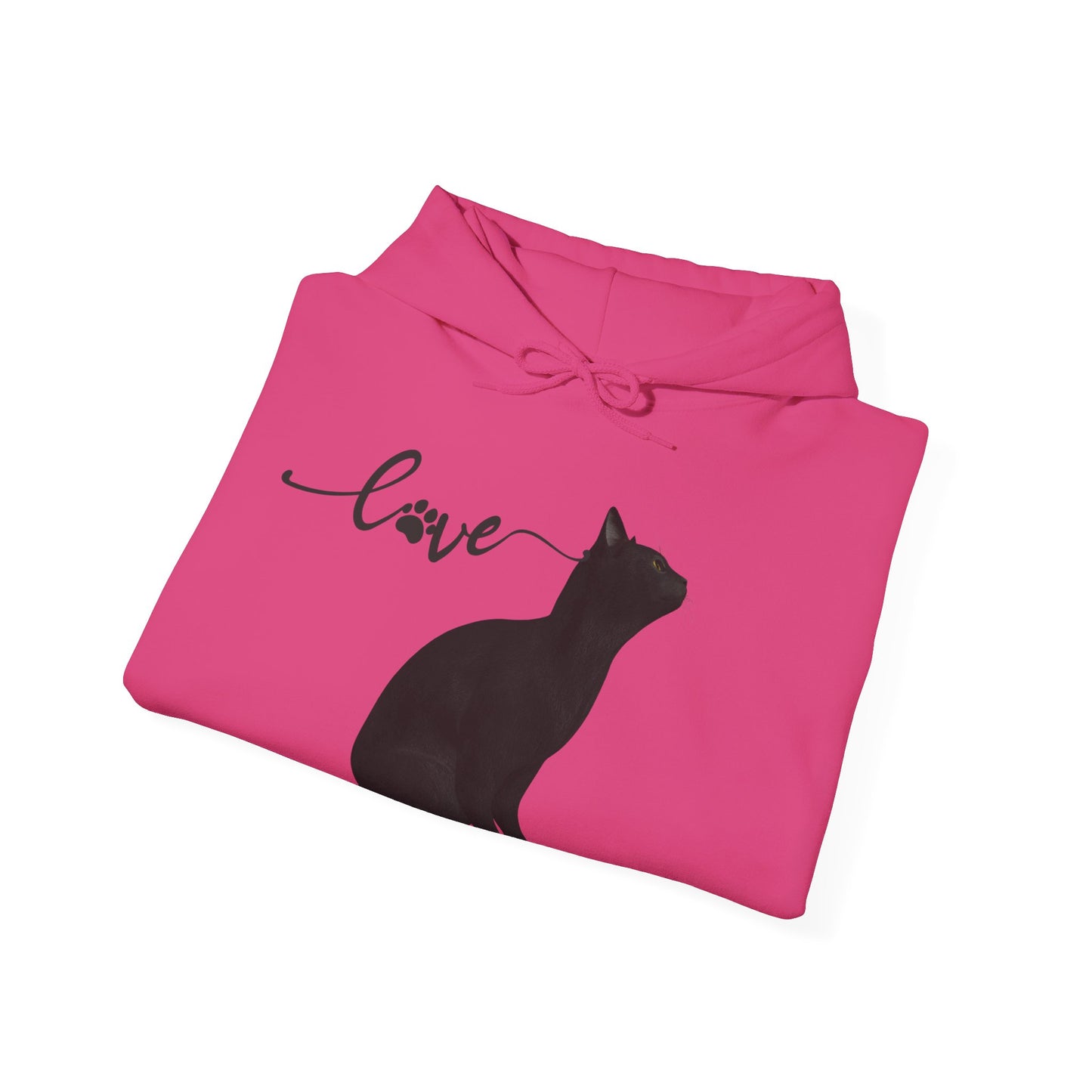 Love cat Unisex Heavy Blend™ Hooded Sweatshirt Cat Love