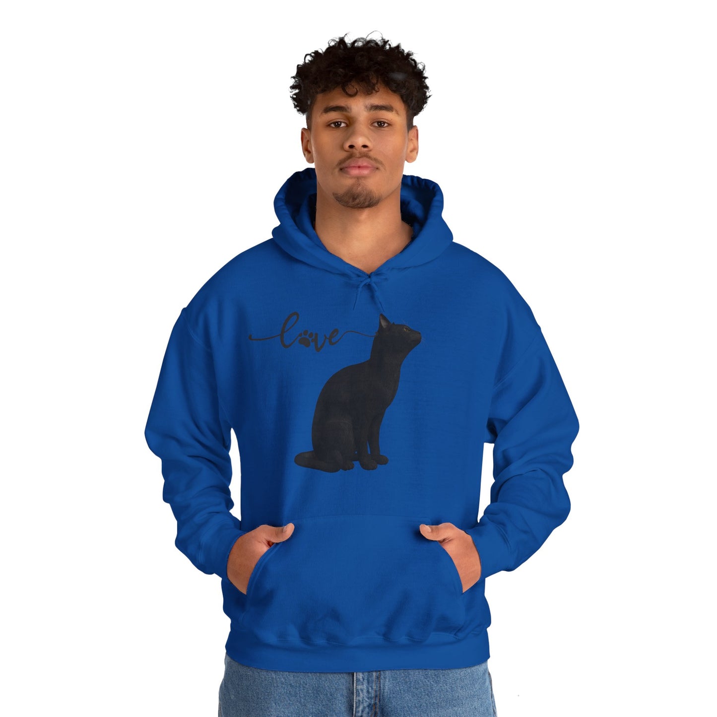 Love cat Unisex Heavy Blend™ Hooded Sweatshirt Cat Love