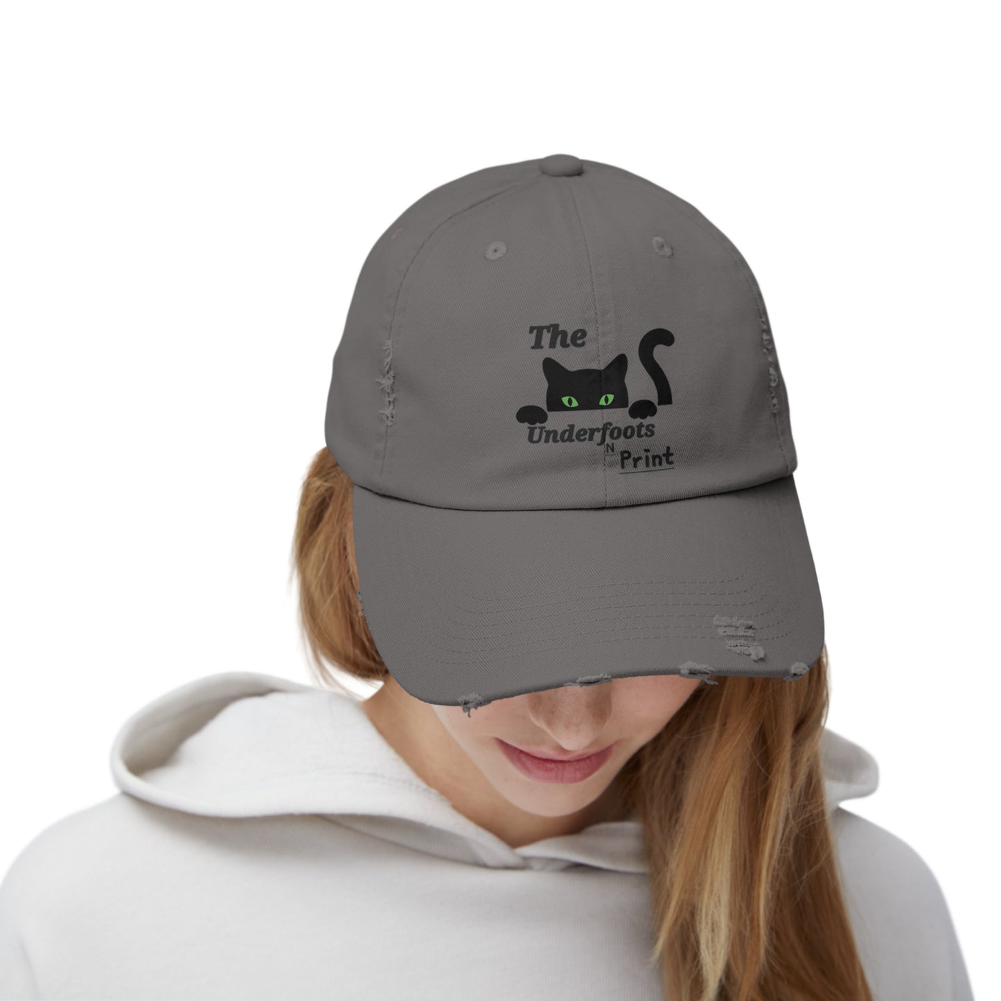 The Underfoots-N-Print Unisex Distressed Cap