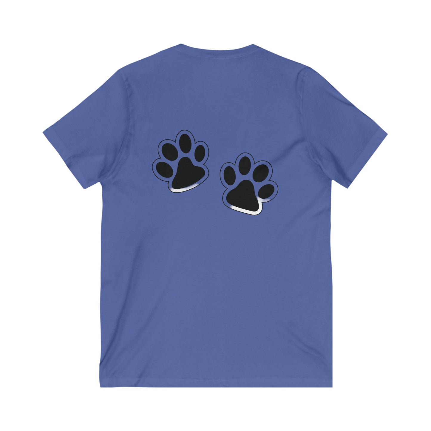 Cat mom Unisex Jersey Short Sleeve V-Neck Tee