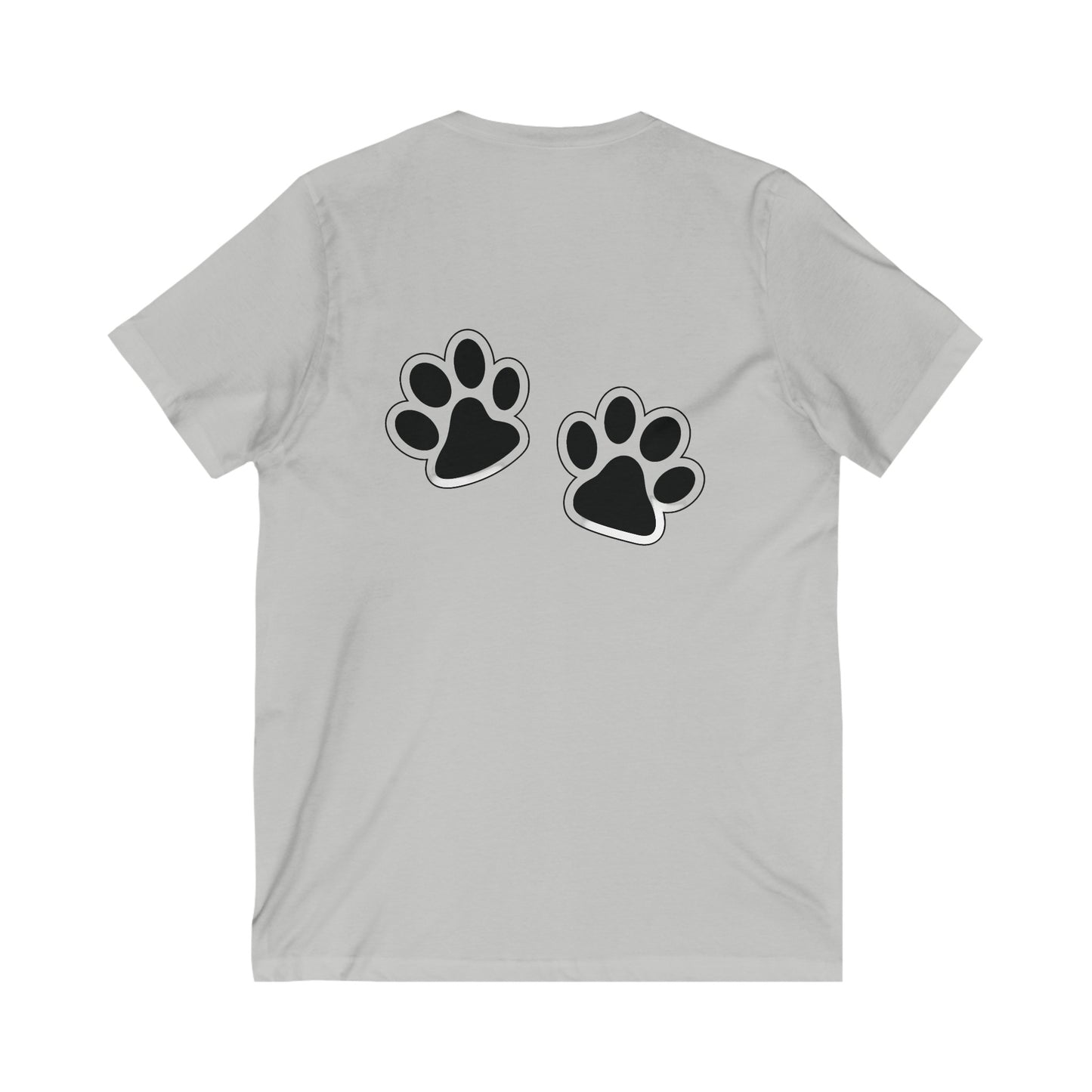 Cat mom Unisex Jersey Short Sleeve V-Neck Tee