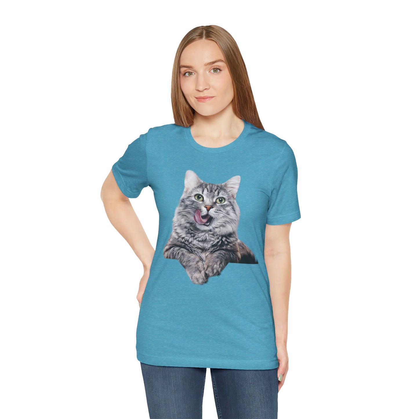 Grey Kitty Unisex Jersey Short Sleeve