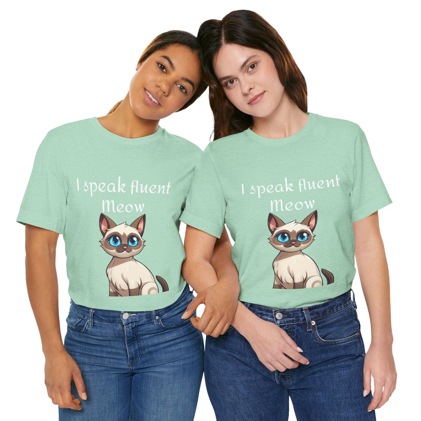 I speak fluent meow Unisex Jersey Short Sleeve Tee