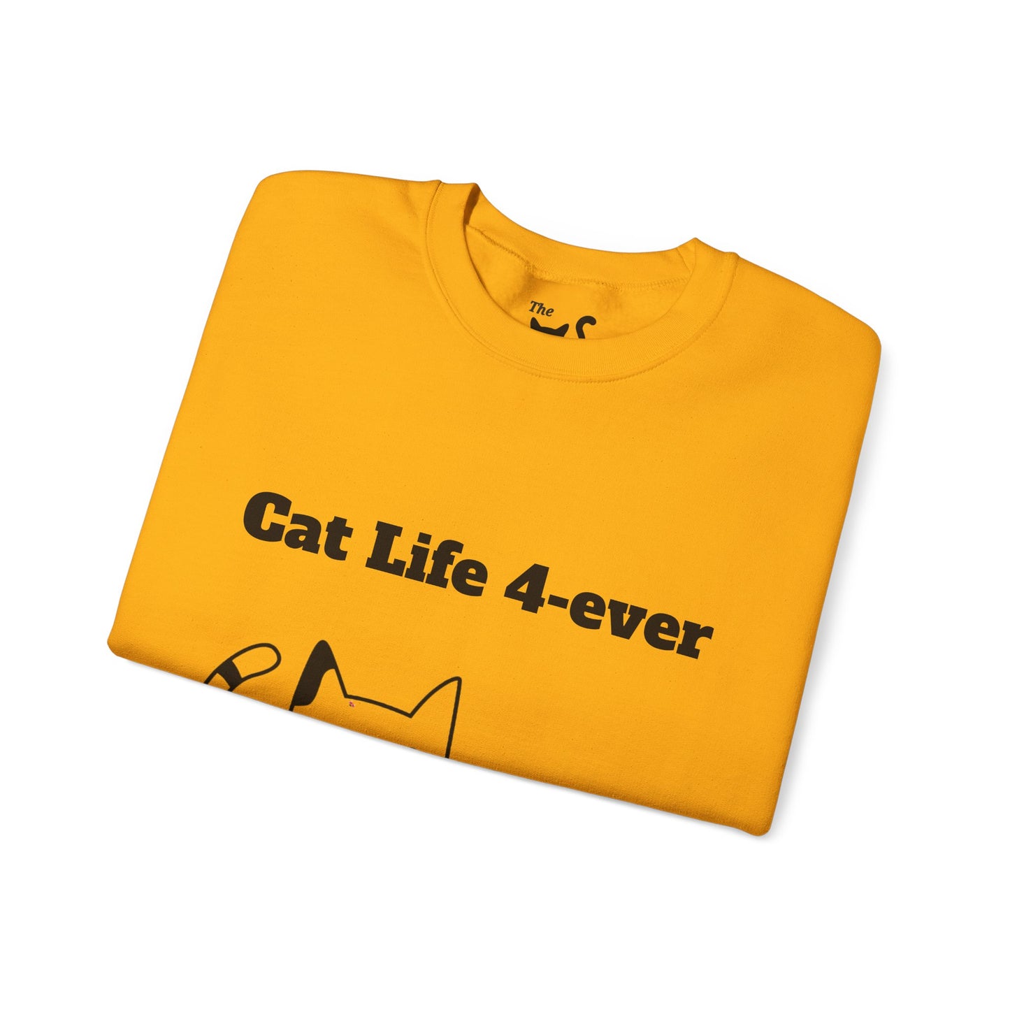 This Unisex Heavy Blend™ Crewneck Sweatshirt is Cat Comfy