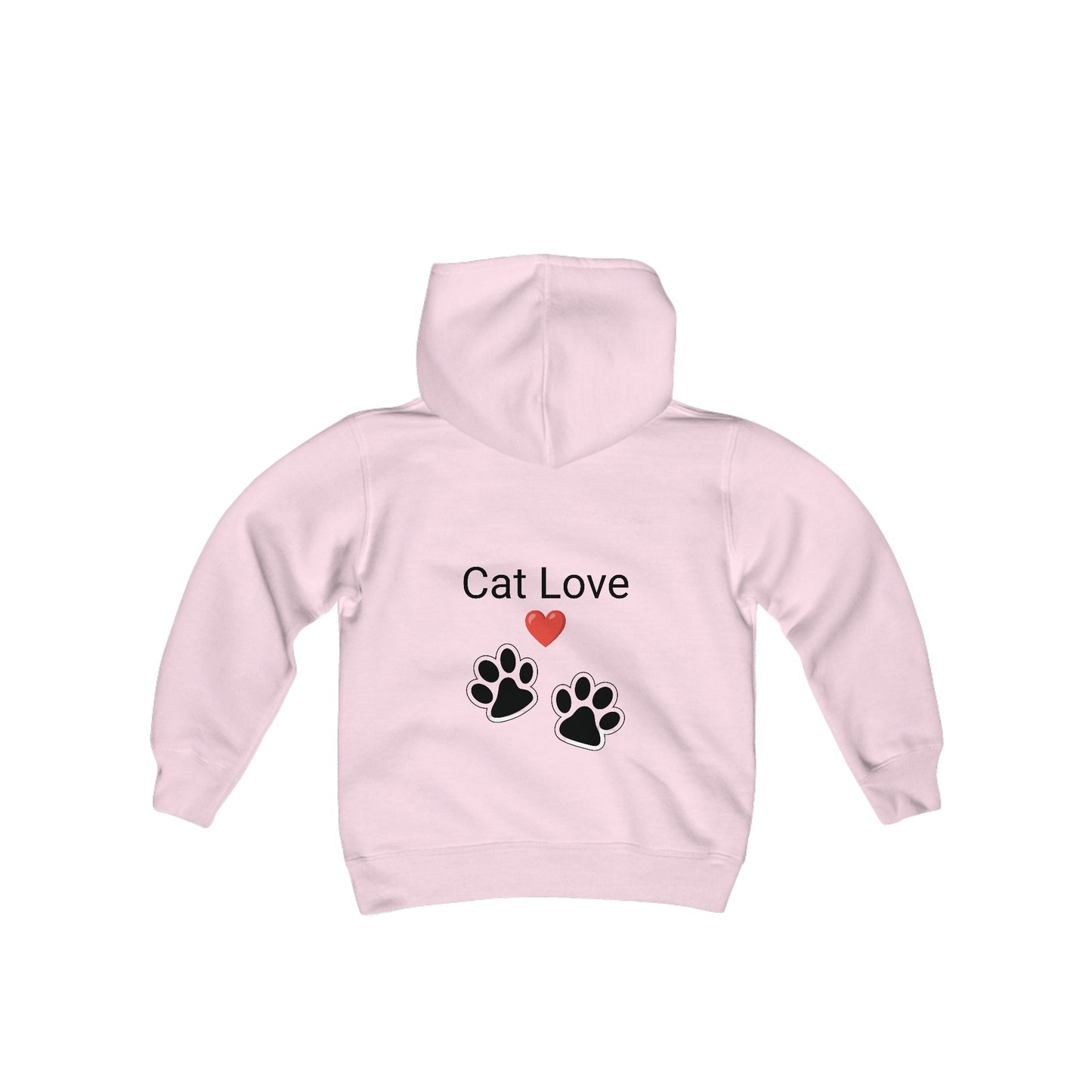Cat love Youth Heavy Blend Hooded Sweatshirt