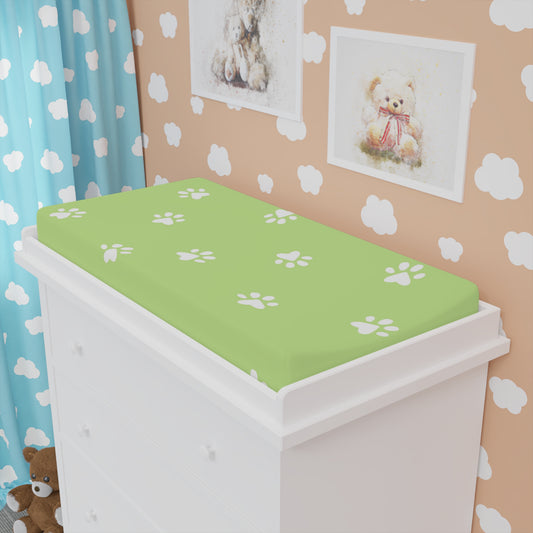 Baby Changing Pad Cover- Paw Print