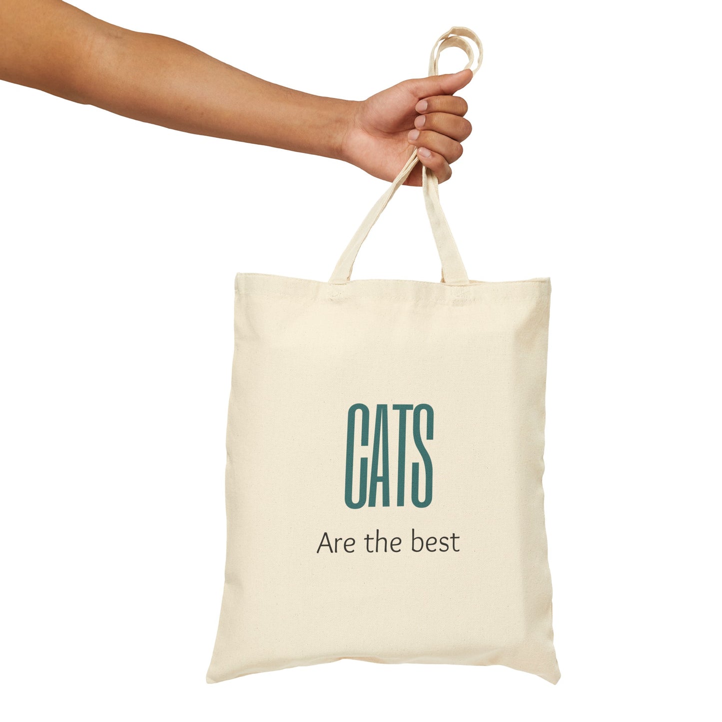Cats are the Best Cotton Canvas Tote Bag