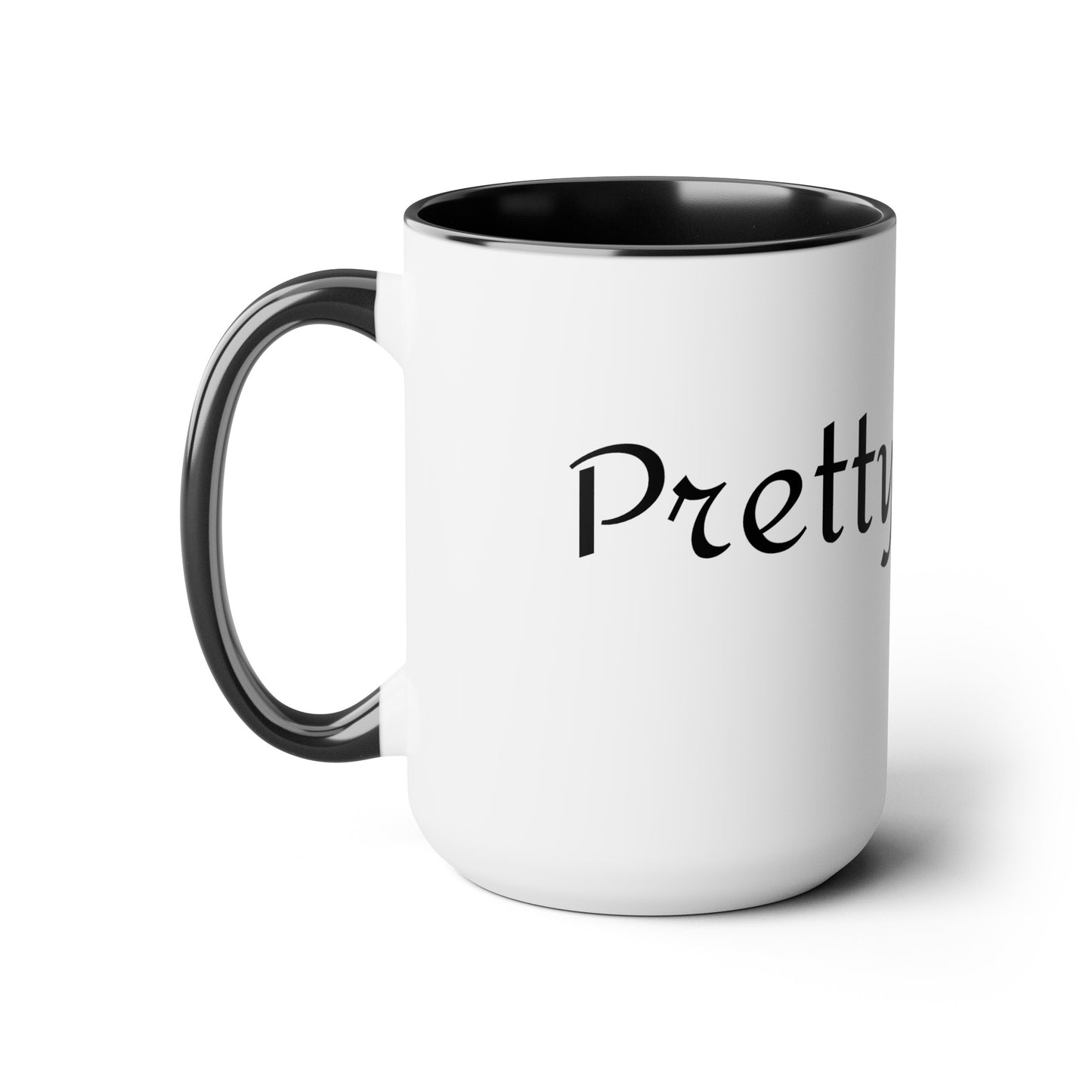 Pretty Kitty Two-Tone Coffee Mugs, 15oz