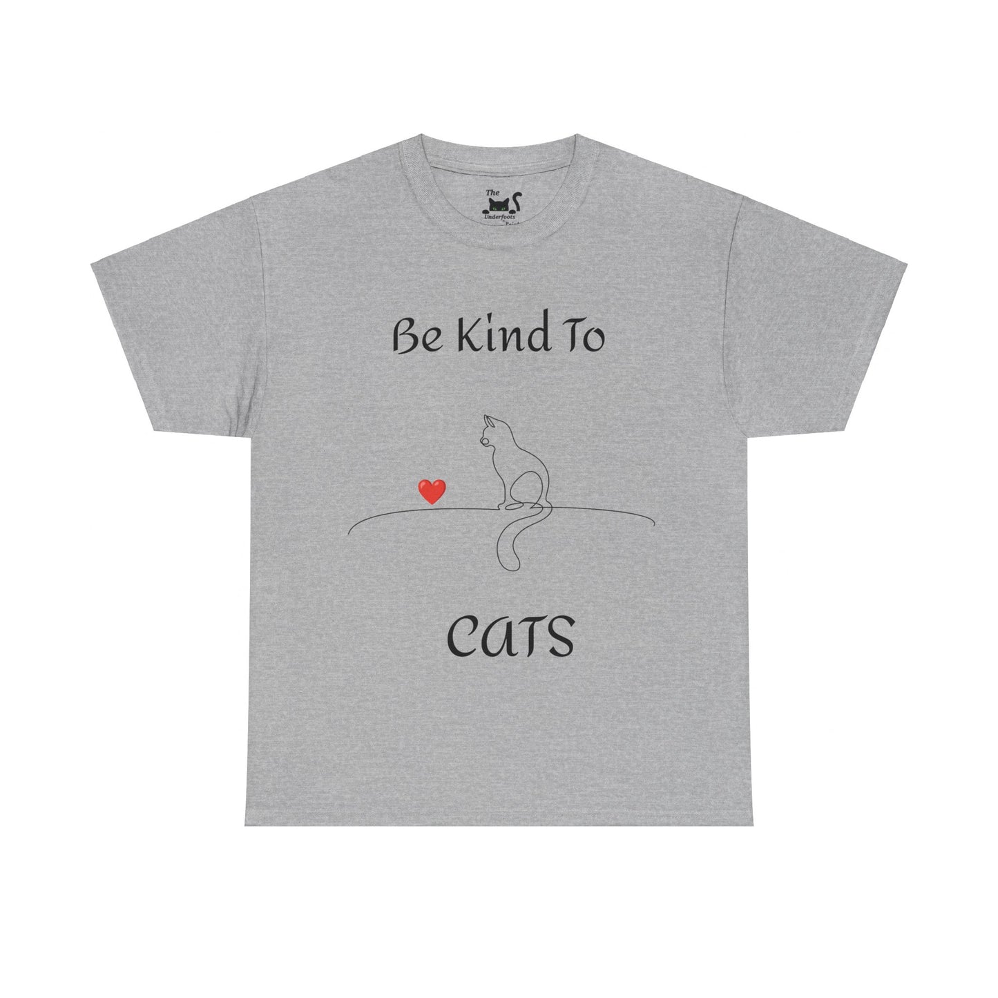 Be Kind to Cats Unisex Heavy Cotton Gildan 5000 Tee