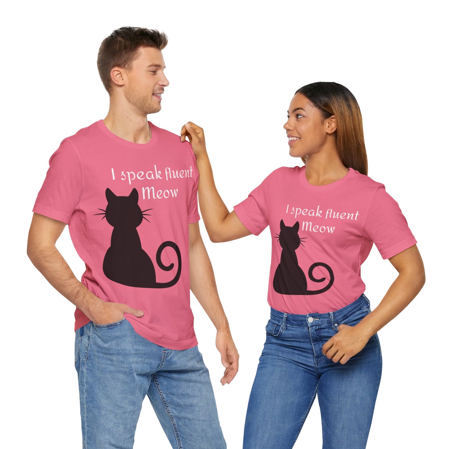 I speak fluent meow Unisex Jersey Short Sleeve Tee