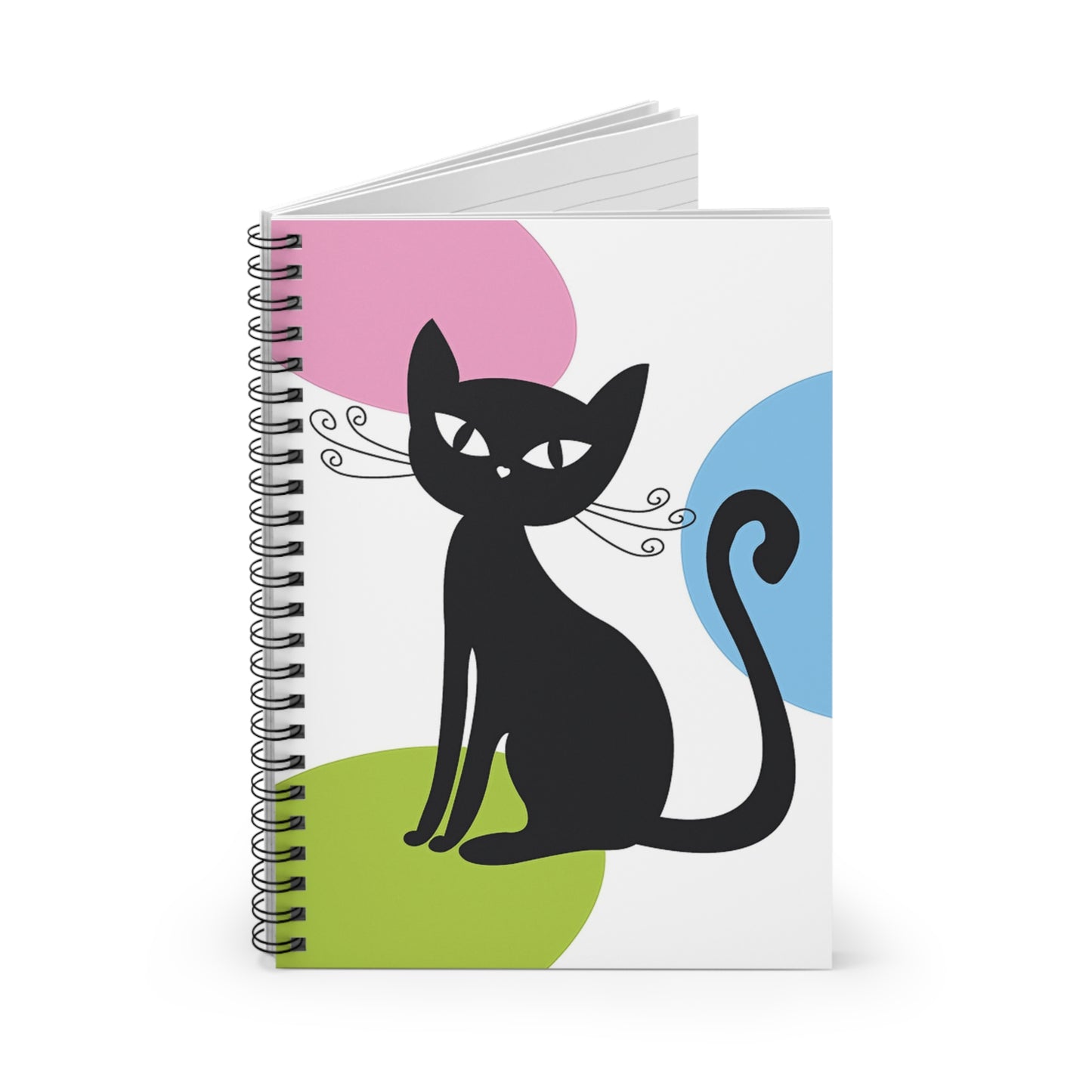 Spiral Notebook - Ruled Line Cat