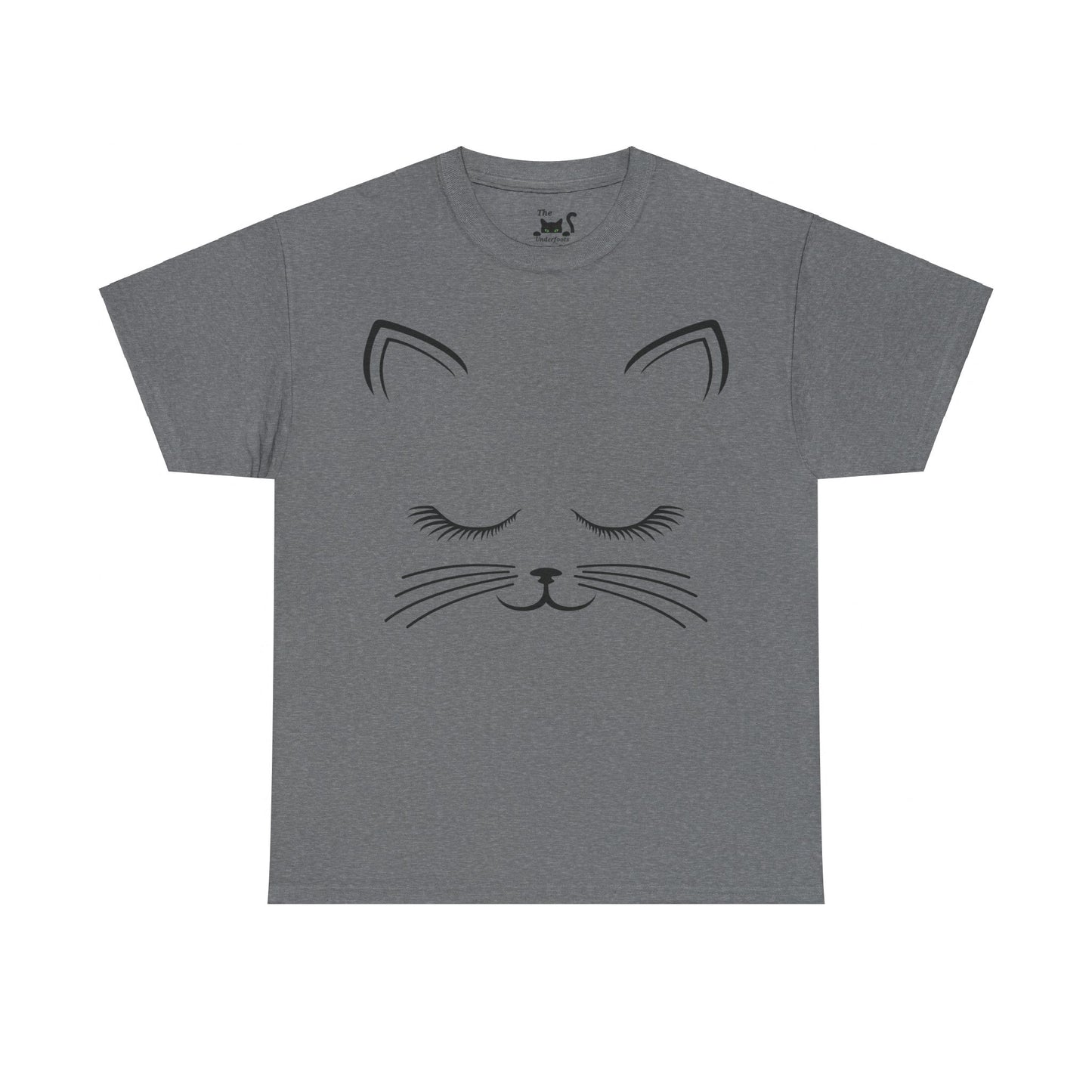 Cat Face Unisex Heavy Cotton Tee