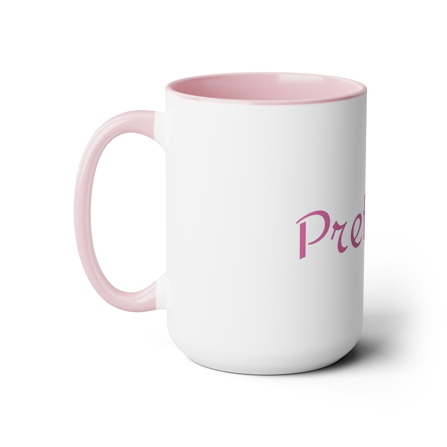 Pretty Kitty Two-Tone Coffee Mugs, 15oz