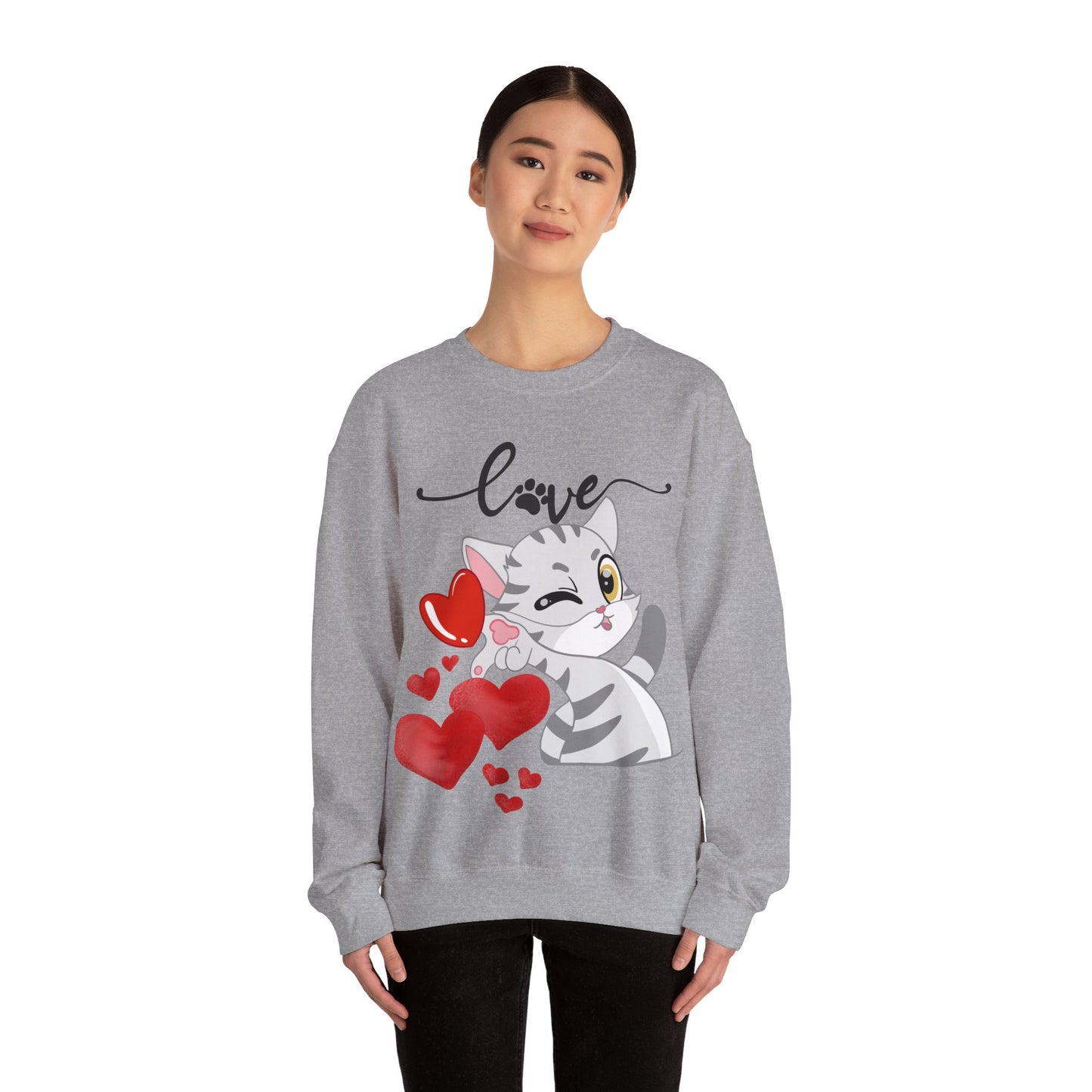 Cats are love ❤️ Unisex Heavy Blend™ Crewneck Sweatshirt