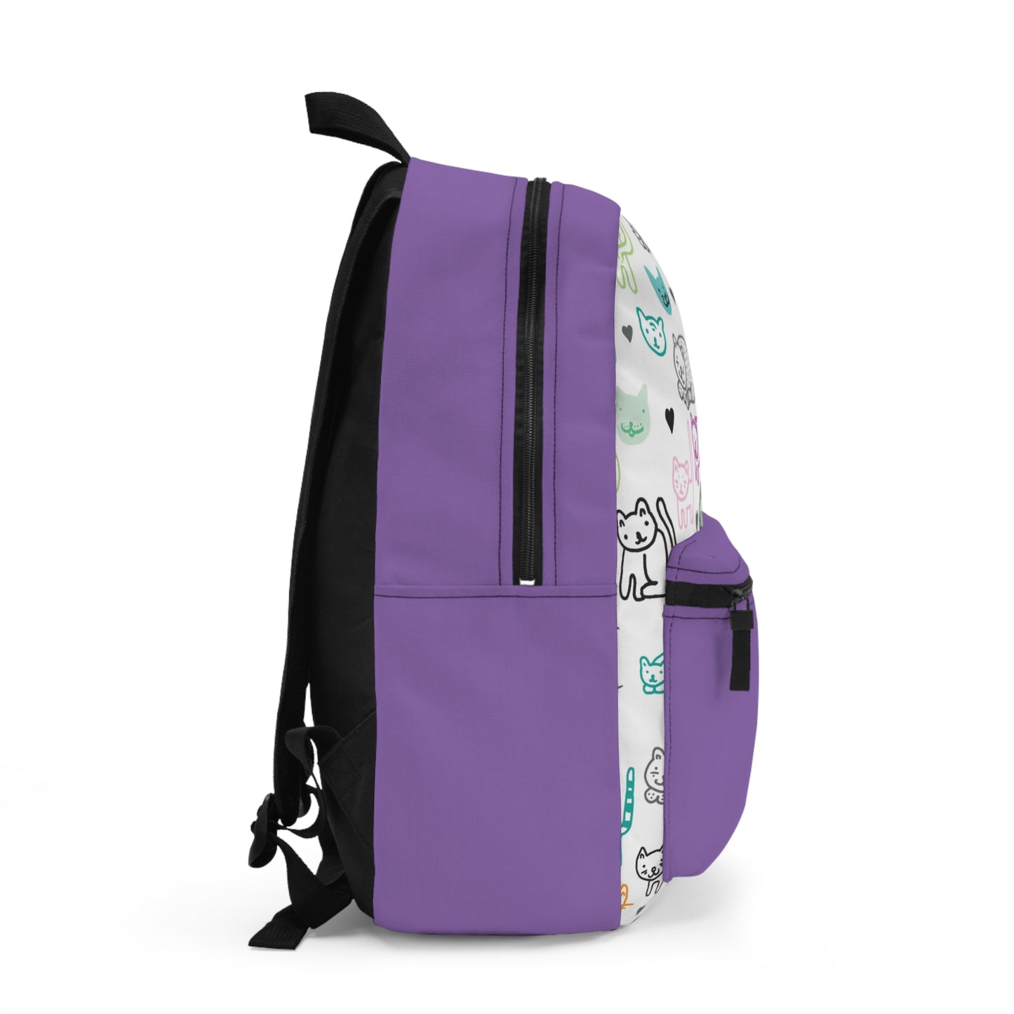 Purple / Cat faces Backpack