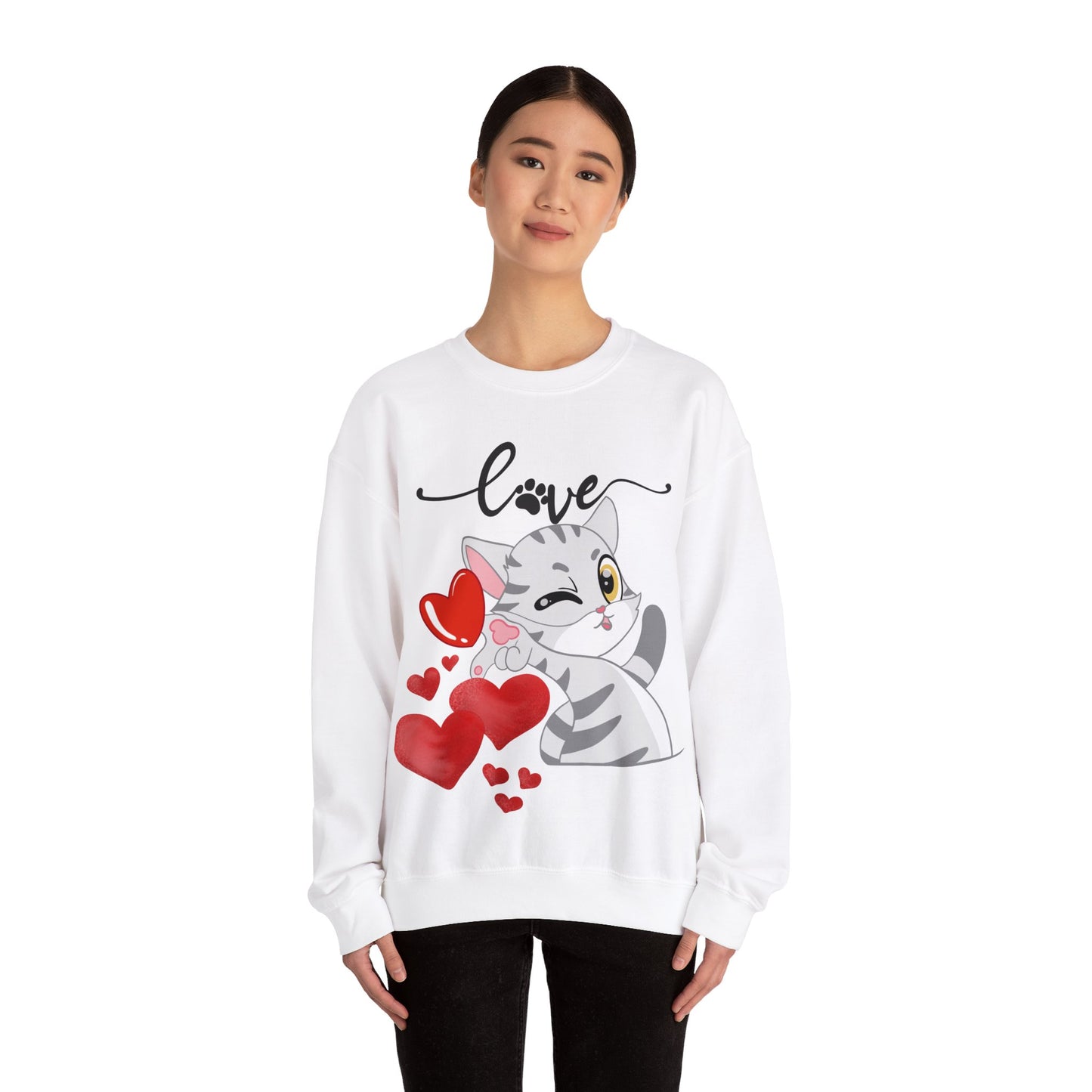 Cats are love ❤️ Unisex Heavy Blend™ Crewneck Sweatshirt