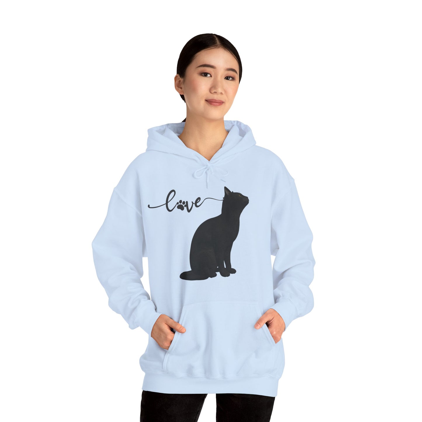 Love cat Unisex Heavy Blend™ Hooded Sweatshirt Cat Love