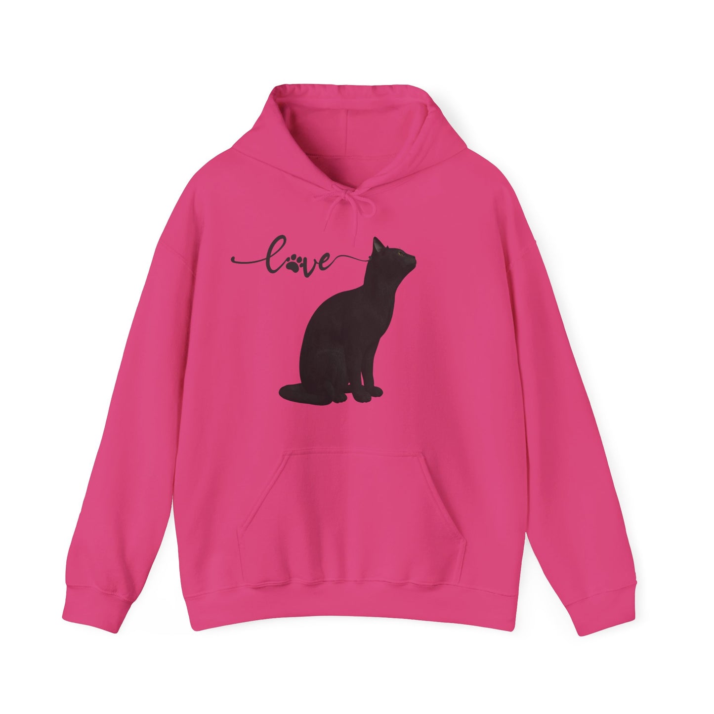 Love cat Unisex Heavy Blend™ Hooded Sweatshirt Cat Love