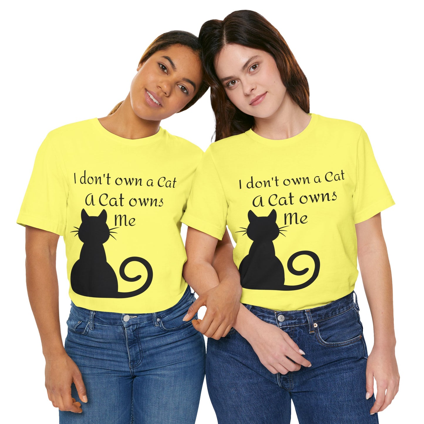 Cat owns you Unisex Jersey Short Sleeve Tee