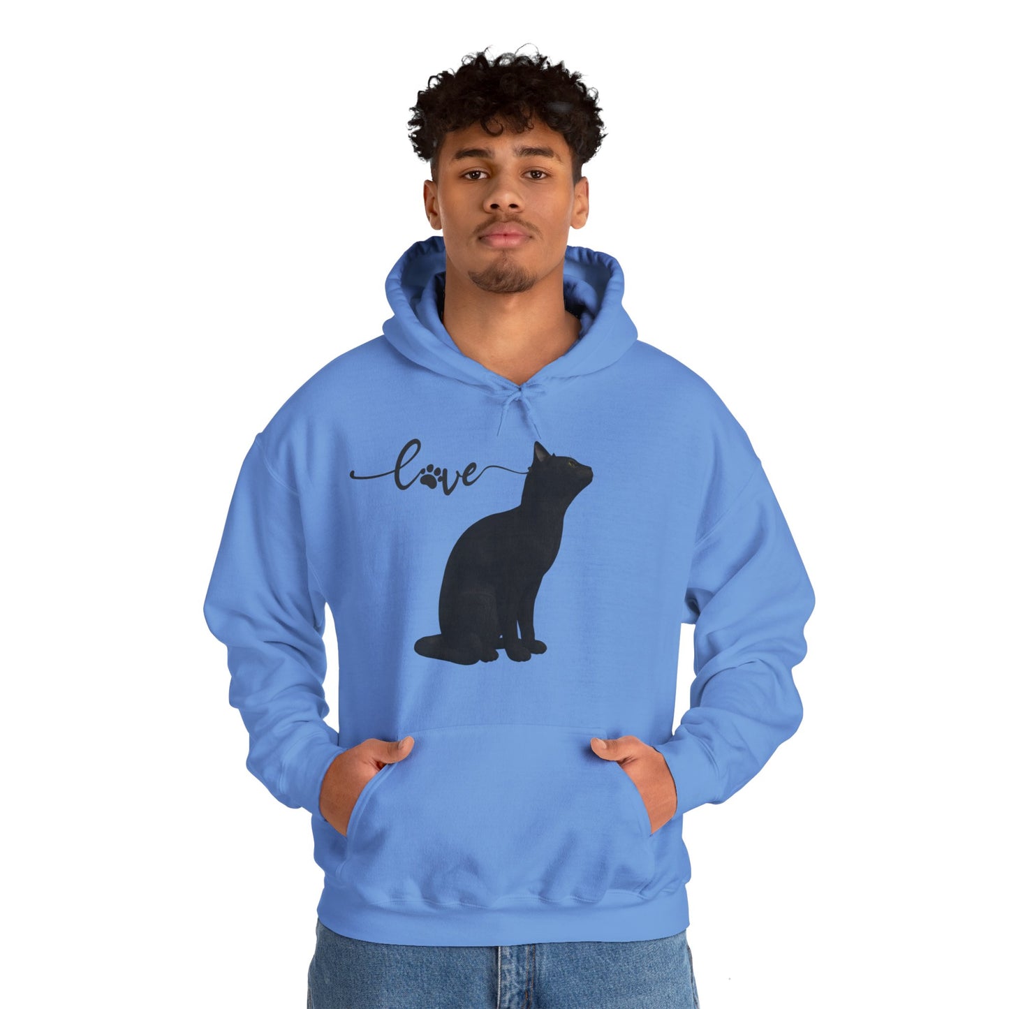 Love cat Unisex Heavy Blend™ Hooded Sweatshirt Cat Love