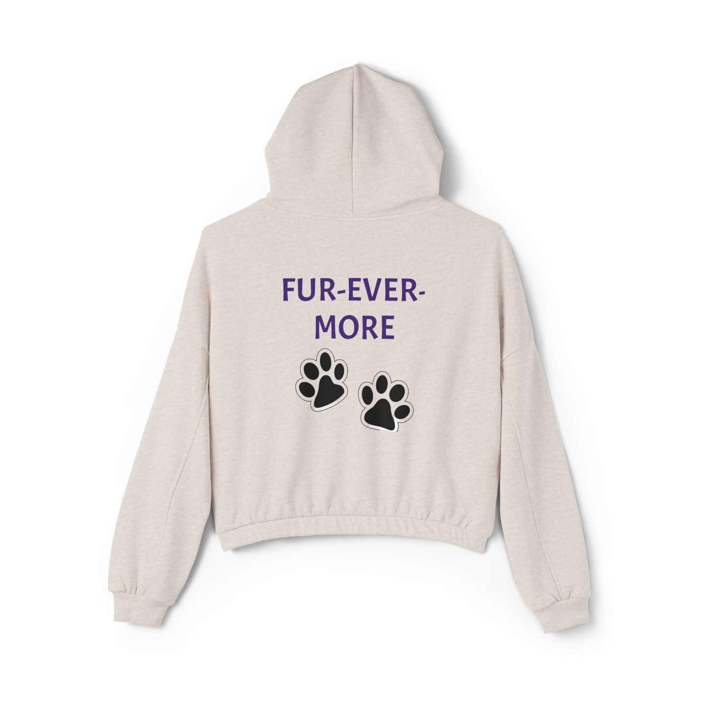 Cat era- Fur-Ever-More Women's Cinched Bottom Hoodie