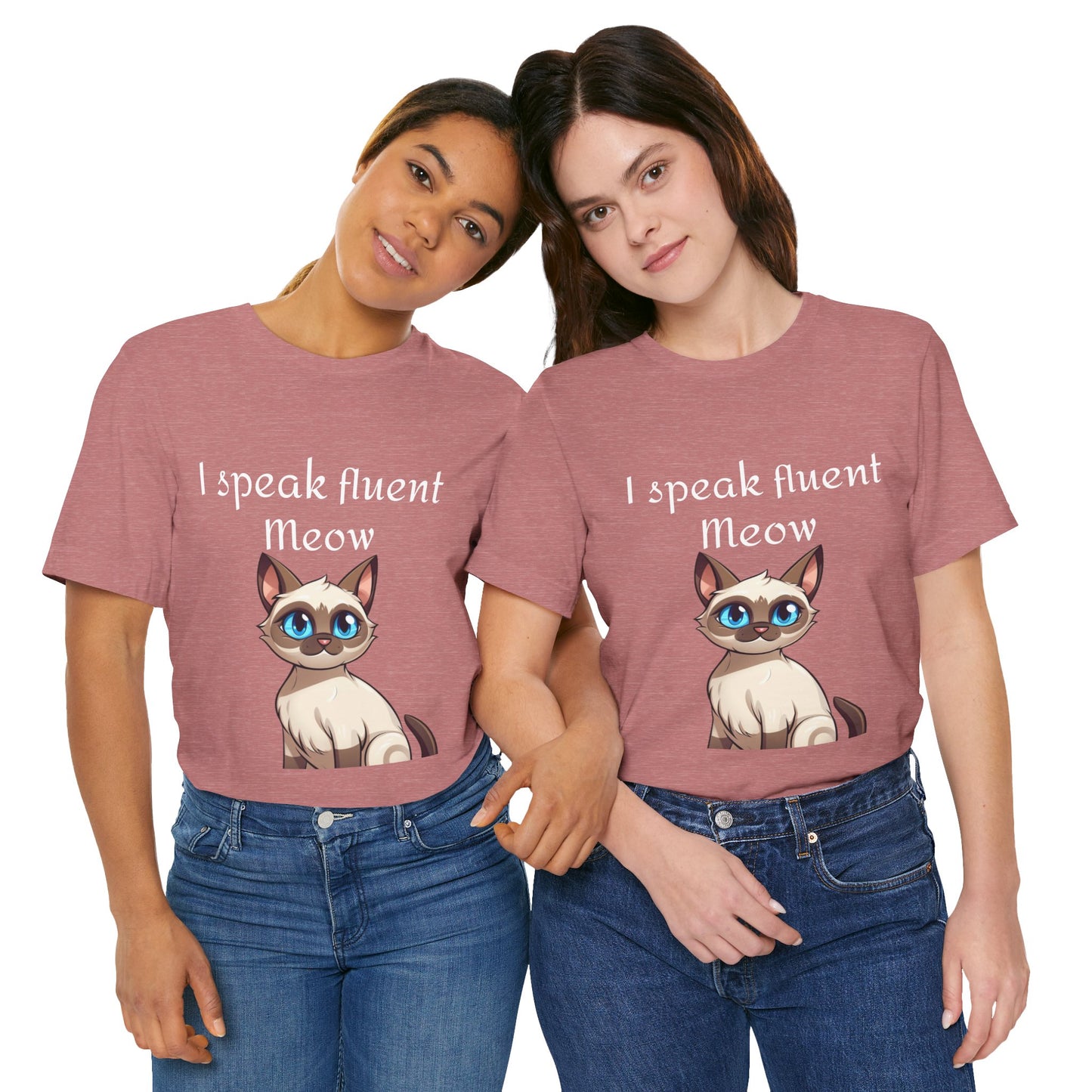 I speak fluent meow Unisex Jersey Short Sleeve Tee