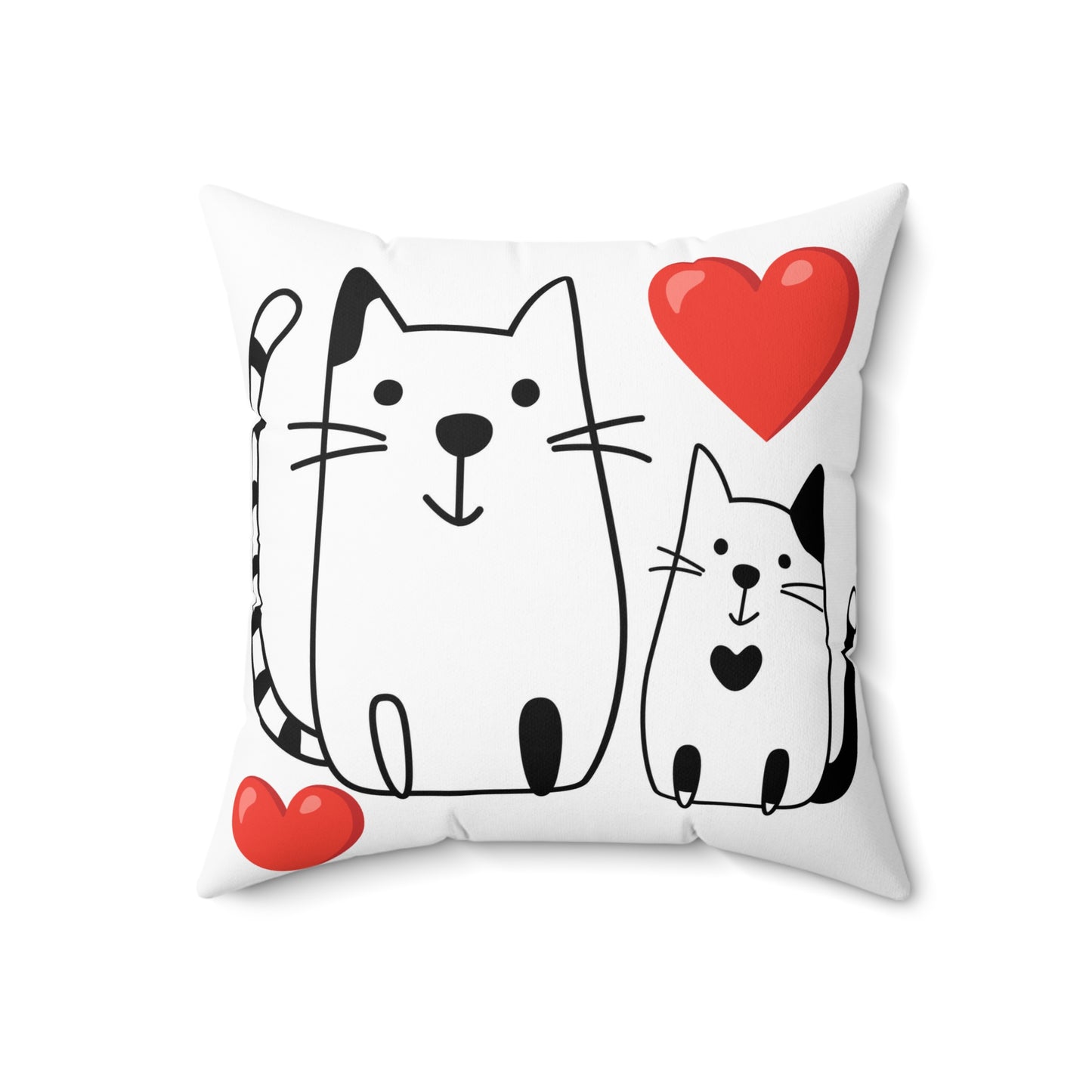 Cat lover collection Spun Polyester Square Pillow