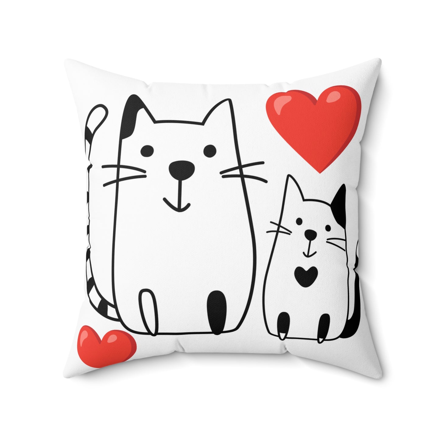 Cat lover collection Spun Polyester Square Pillow