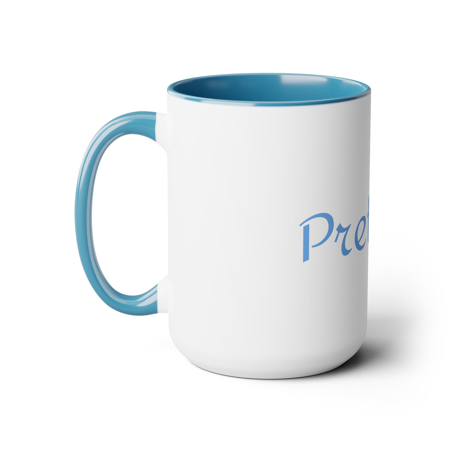 Pretty Kitty Two-Tone Coffee Mugs, 15oz